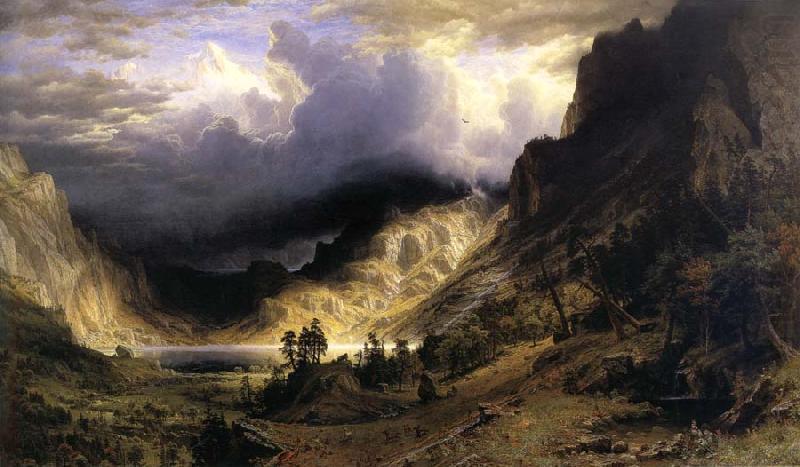 Albert Bierstadt A Storm in t he Rocky Mountains,Mt,Rosalie china oil painting image